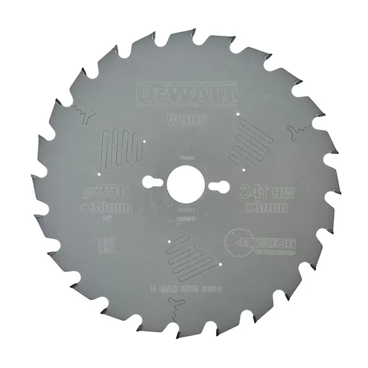 Hoja Sierra Circular Estacionaria 250mm 24D FT Dewalt DT4311-QZ