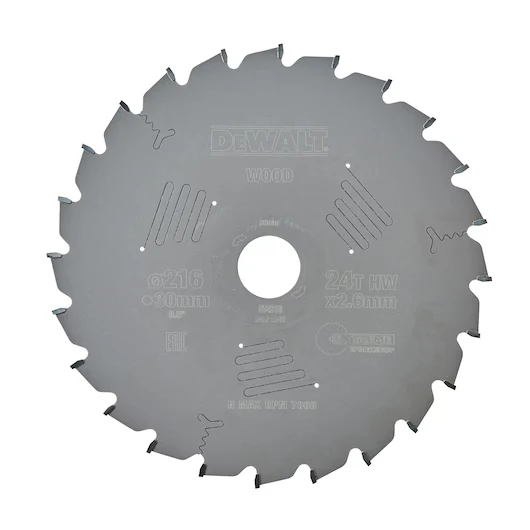 Hoja Sierra Circular Estacionaria 216mm 48D ATB Dewalt DT4320-QZ