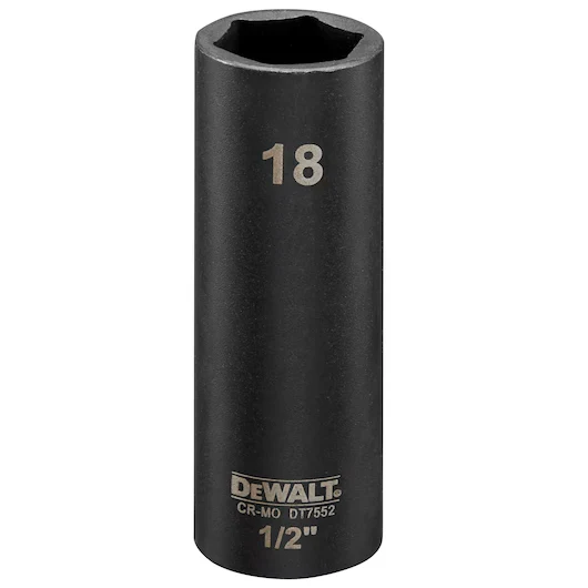 Llave de Vaso de Impacto 18mm (1/2") Dewalt DT7552-QZ