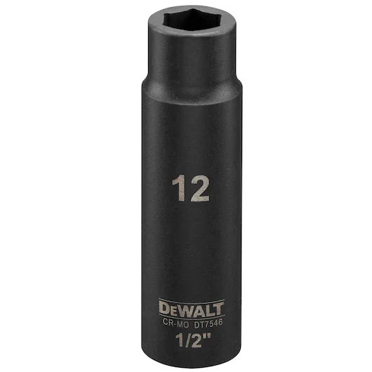 Llave de Vaso de Impacto 12mm (1/2") Dewalt DT7546-QZ