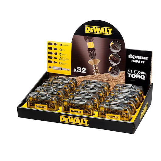 Merchandiser 12 Juegos Atornillar 32 Pzas IMPACT TORSION Dewalt DT70523TM-QZ