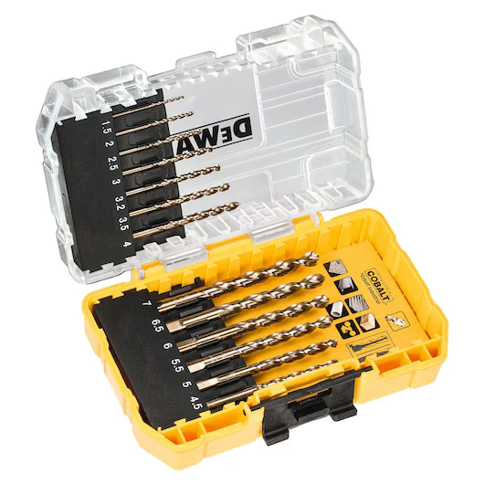 Juego 13 Brocas Cobalto ELITE 1,5-7mm (Tough Case) Dewalt DT4968-QZ