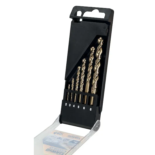 Juego 6 Brocas Cobalto ELITE HSS-CO 2, 3, 4, 5, 6, 8mm (Cassette) Dewalt DT4956-QZ