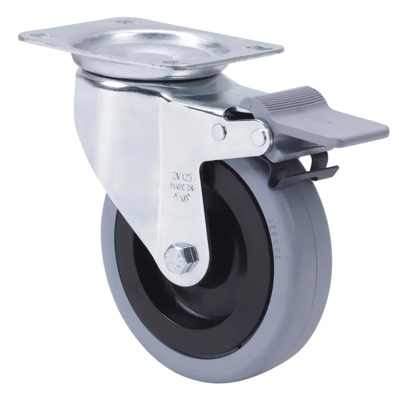 SERIE ZV-PGA, Giratorio/Platina/Freno Rueda y Soporte 2-4349
