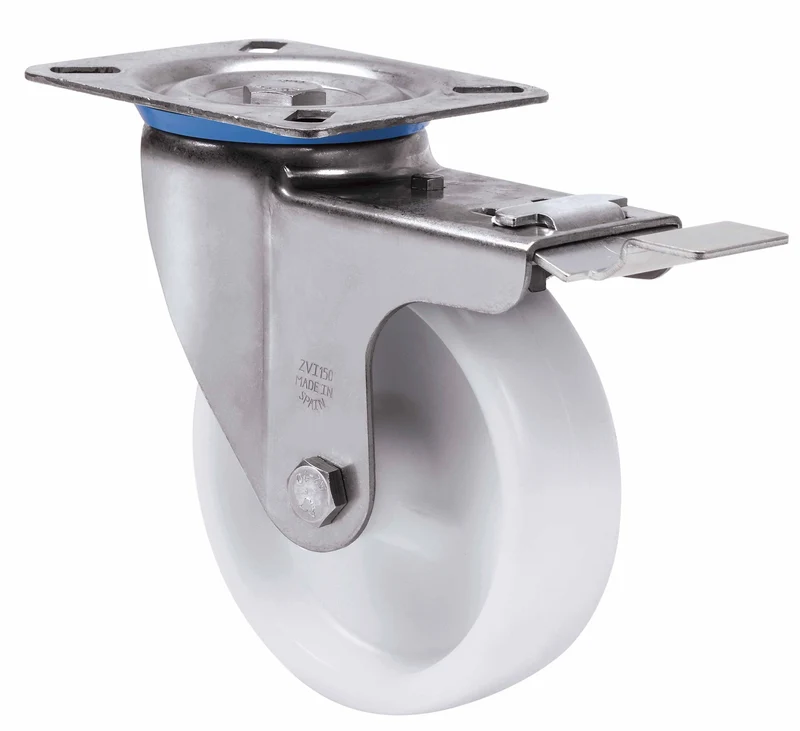 SERIE ZVI INOX-UT, Giratorio/Platina/Freno Rueda y Soporte 2-1643