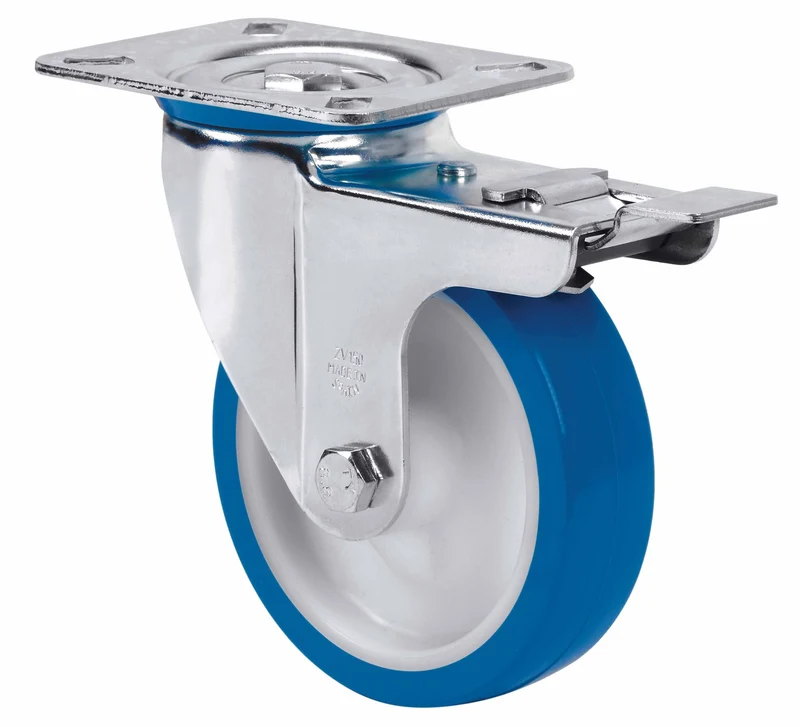 SERIE ZVI INOX-POA, Giratorio/Platina/Freno Rueda y Soporte 2-2876
