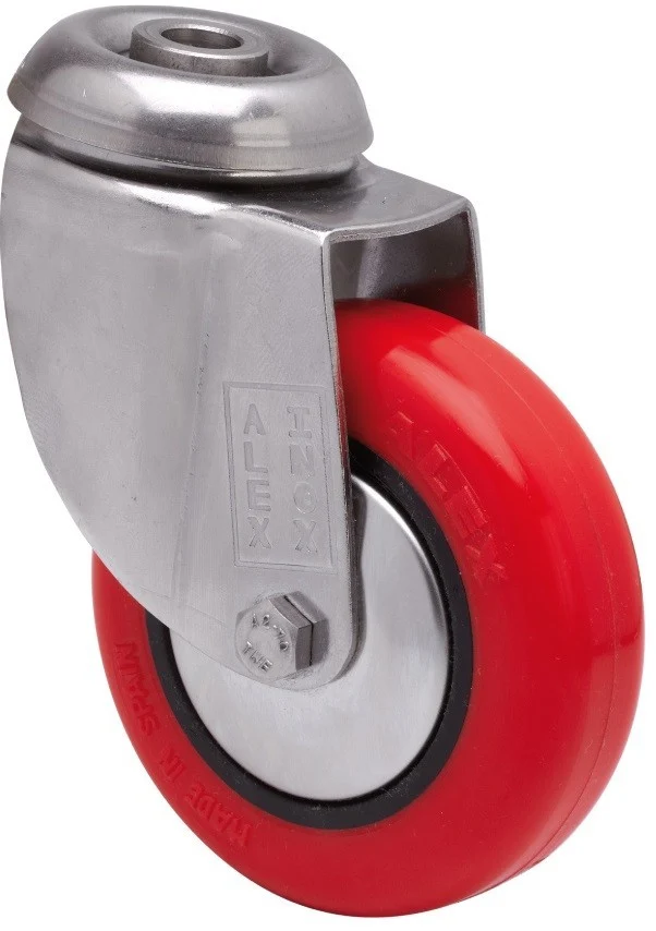 SERIE BHI INOX-PPI, Giratorio/Agujero pasante/Sin Freno 2-4511