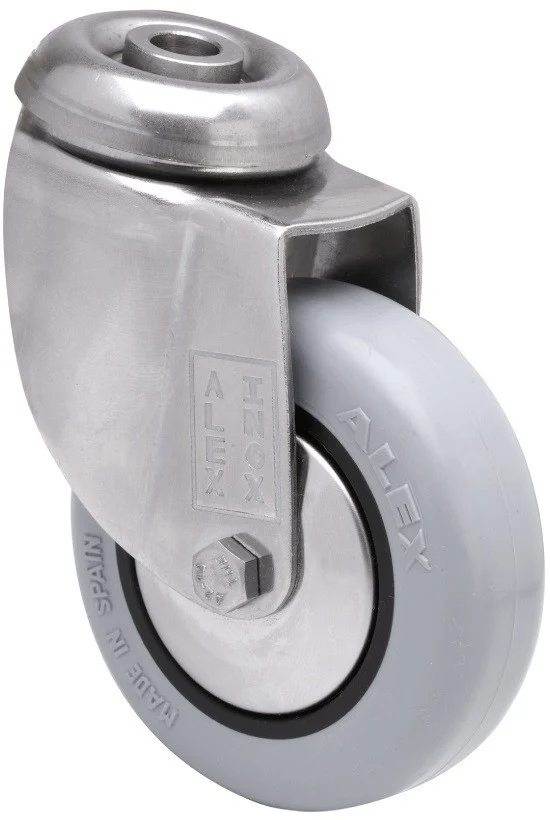 SERIE BHI INOX-PGI, Giratorio/Agujero pasante/Sin Freno 2-3046