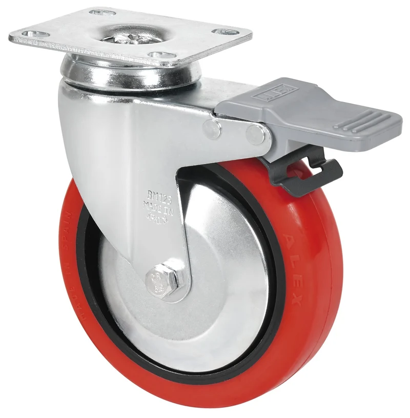 SERIE BHA-PPI, Giratorio/Platina/Freno Rueda y Soporte 2-2466