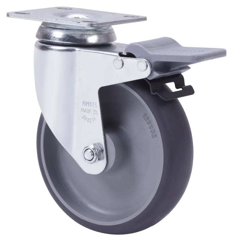 SERIE BHA-PGZ, Giratorio/Platina/Freno Rueda y Soporte 2-4618