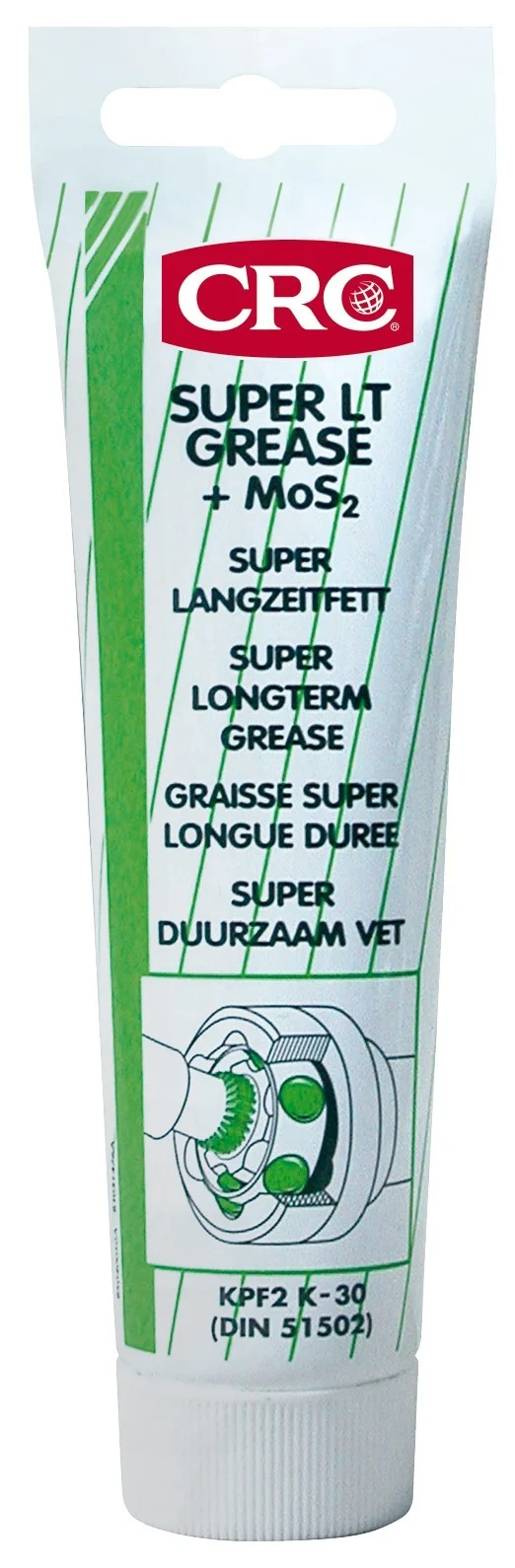 MoS2 SUPER LONGT GREASE - Grasa lubricante de jabón de Litio EP (extrema presión) con Disulfuro de Molibdeno 100 ML
