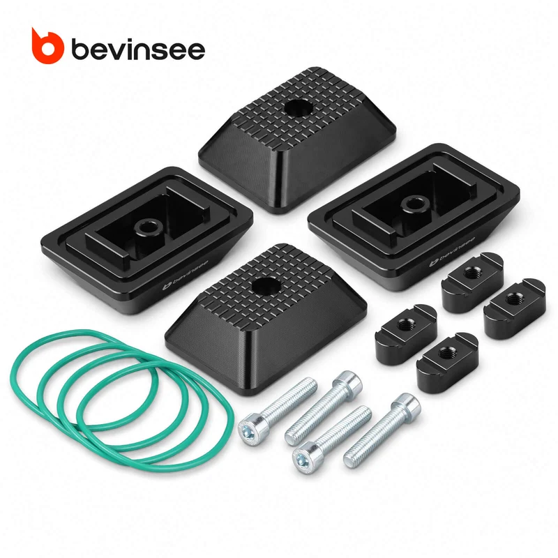 BEVINSEE Billet Aluminum Jack Pad Set For BMW F30 F31 F32 F33 F20 M3 M4 F80 F82