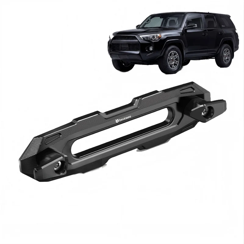 BEVINSEE Aluminum Off-Road Winch Hawse Fairlead Dual-Hook Securing