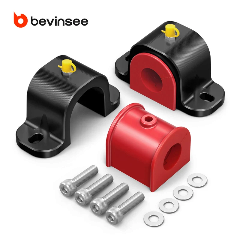 BEVINSEE Aluminum Rear Anti Roll Bar Mount with 80A Polyurethane Bushing For GOLF GTI MK7/7.5/8