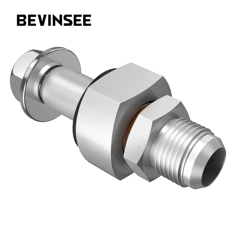 BEVINSEE Universal Fuel Tank Return Line Bung Kit-8AN