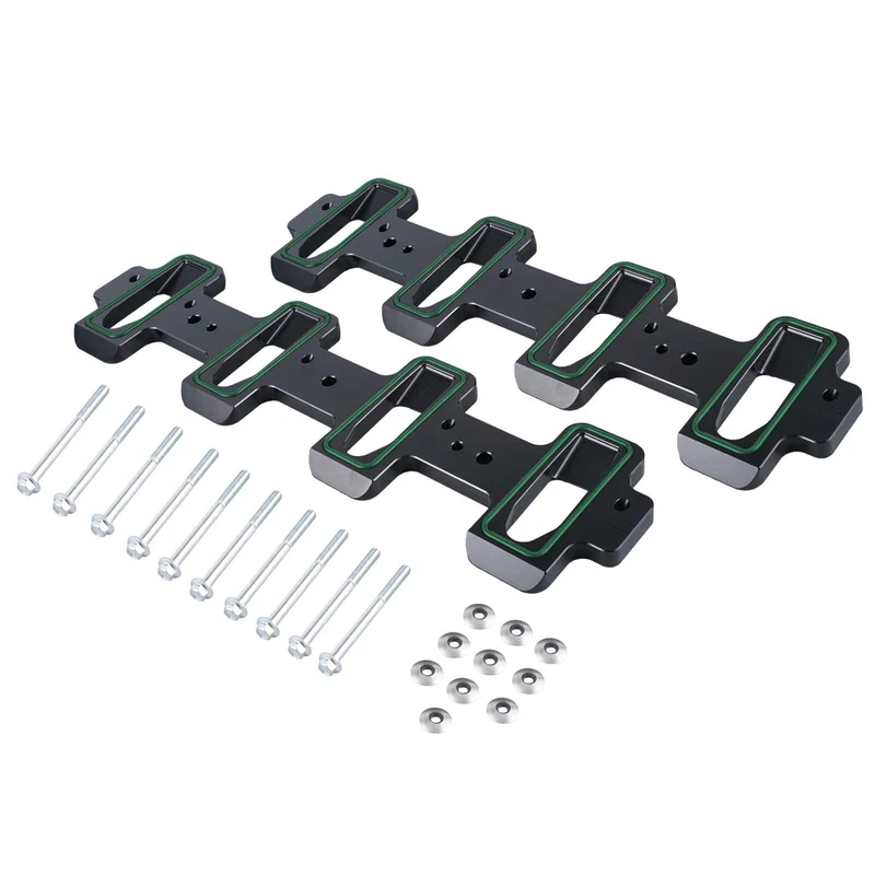 BEVINSEE Cathedral Port Cylinder Head to Rectangle Port Intake For 4.8L 5.3L LSX Engines