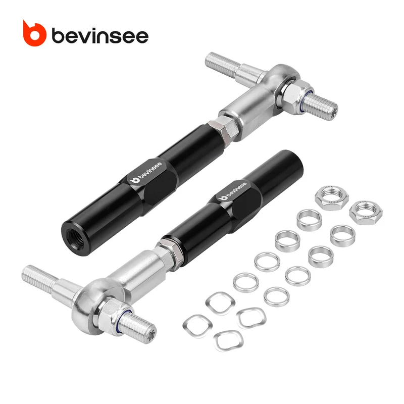 BEVINSEE Bump Steer Adjustable Tie Rods For BMW E46 Z4 E85 E86