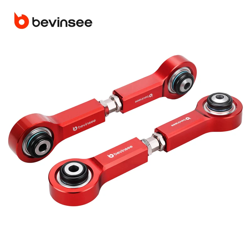 BEVINSEE Adjustable Rear Guide Rod Arms With Monoball For BMW E90 E92 E88 E82 E84