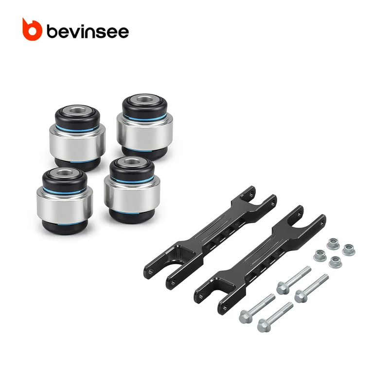 Aluminum Rear Trailing Arm Set & Bearings For BMW E82 E87 E88 E90 E92 M3 1M 335i 135i X1 E84