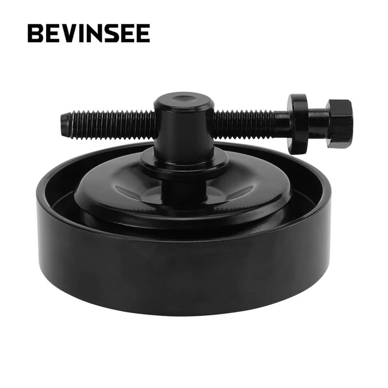 Steel Belt Tension Pulley Black Steel 1pc for Hyundai Accent Elantra Kia Rio Spectra