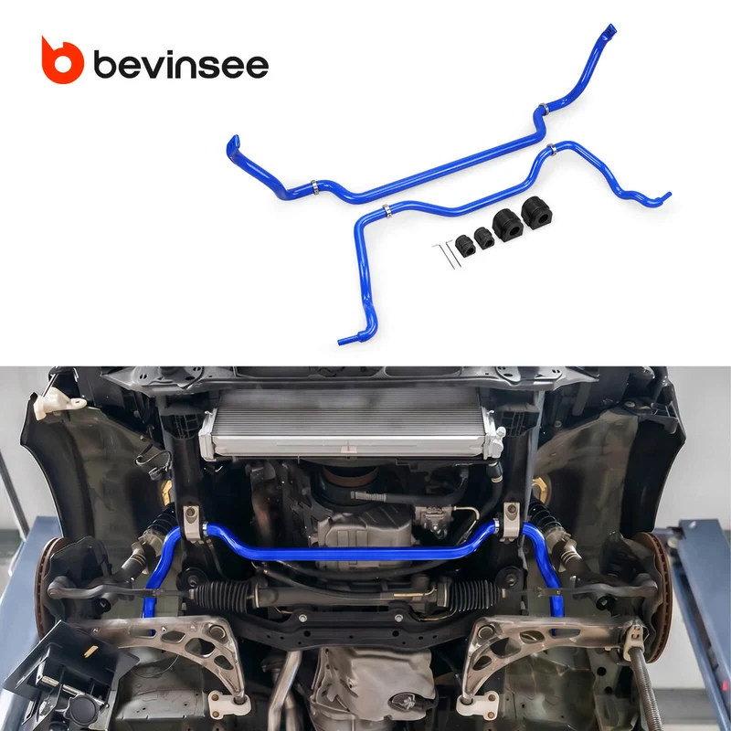 BEVINSEE Front & Rear Sway Bar Upgrade For BMW E46 323 325 328 330i/ci Non-M