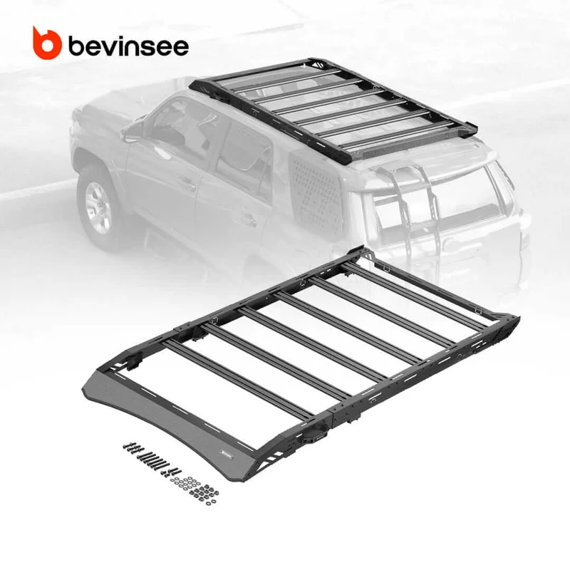 BEVINSEE Roof Rack Non-Drill For 4Runner 2010-2024
