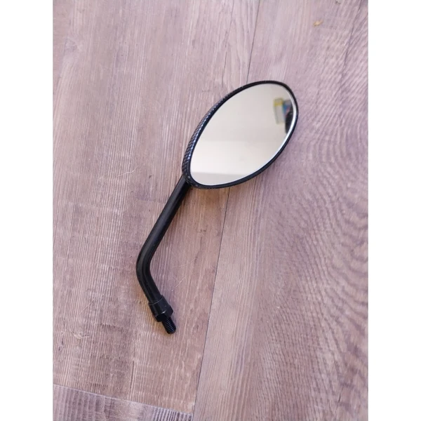 Retrovisor Universal para Moto Rosca M8 Negro Ovalado