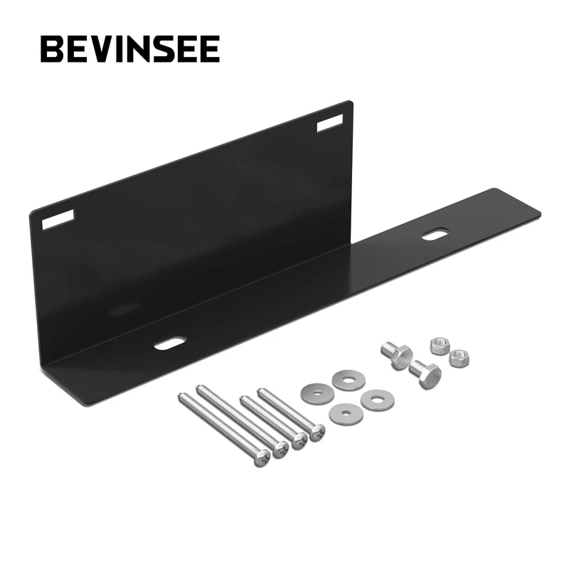 Front Bumper License Plate Bracket Relocator For Ford Mustang 2015-2023