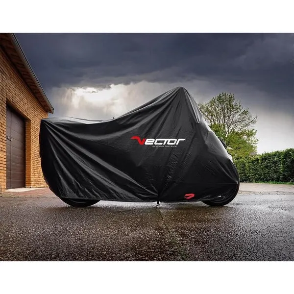 Funda de moto para exterior VECTOR Black Cotton XL 1205058-XL-B