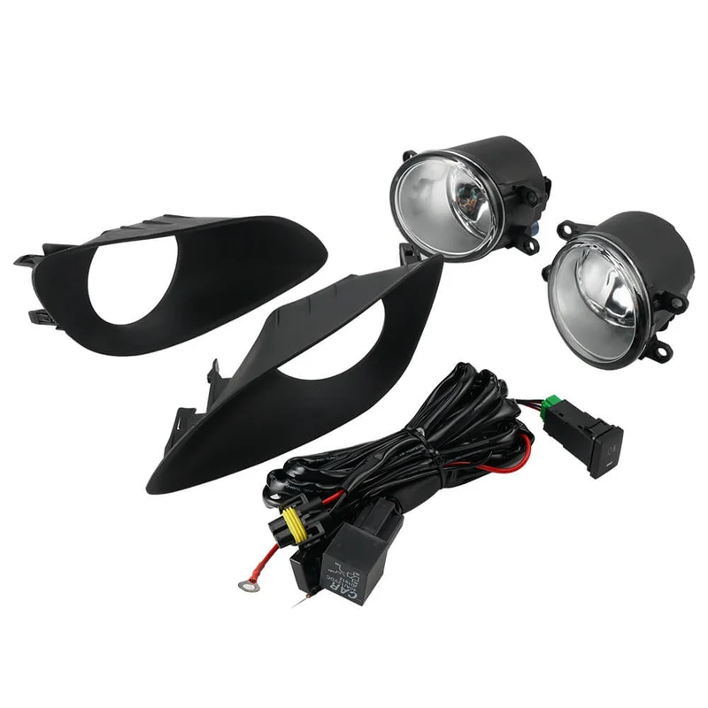 2X Front Clear Fog Lamp With Wring Switch For Toyota Yaris Sedan 07-11