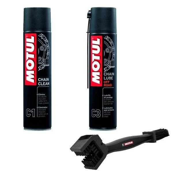 MOTUL PACK CADENAS OFF ROAD (C3+C1+CEPILLO) 800ML 109918