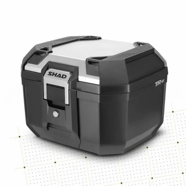 Baúl SHAD Terra TR41 Negro / Tapa de Aluminio D0TR41200