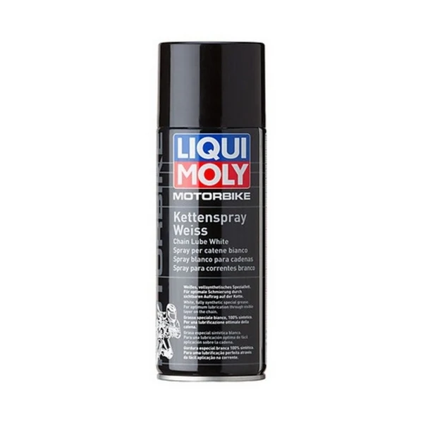 Lubricante de cadena para motocicleta LIQUI MOLY (blanco) - Spray 400ml 1591