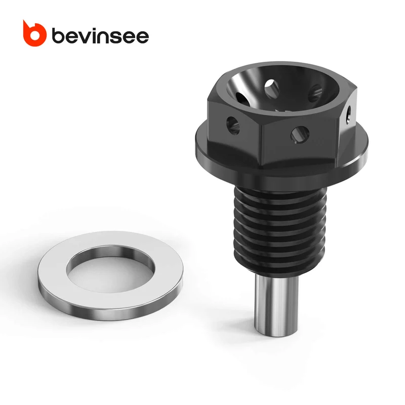 BEVINSEE Performance Magnetic Oil Sump Drain Plug M12x1.5 For BMW