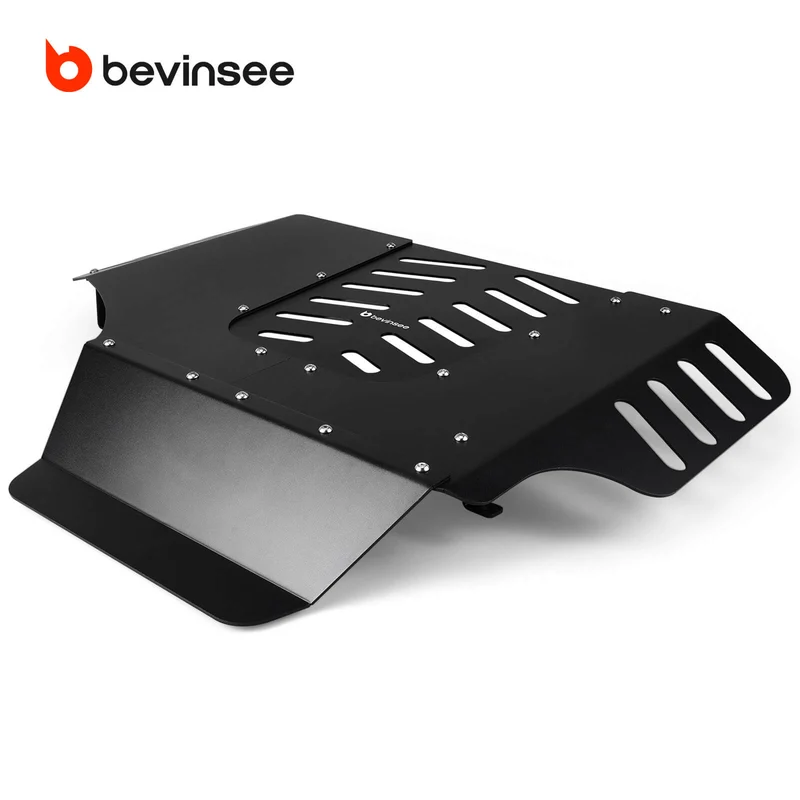 BEVINSEE Aluminium Engine Cover For Toyota 4Runner 2010-2024