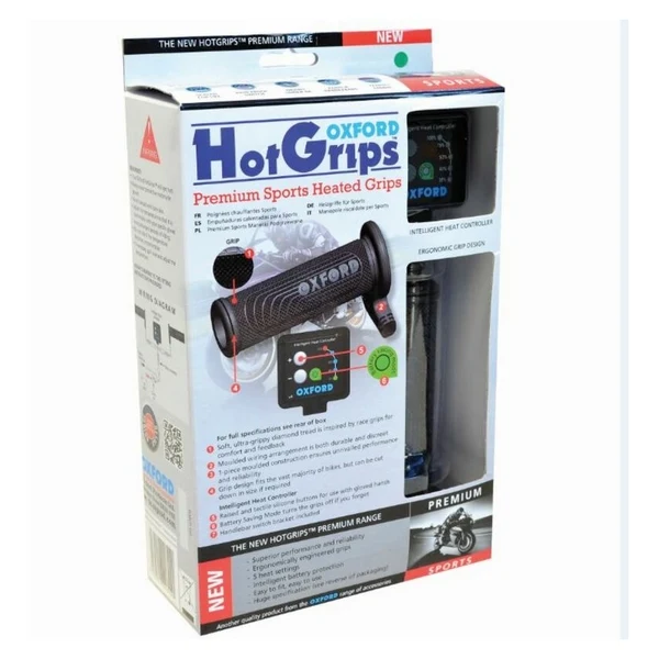 Puños calefactables OXFORD Sport premium con interruptor V8 OF692