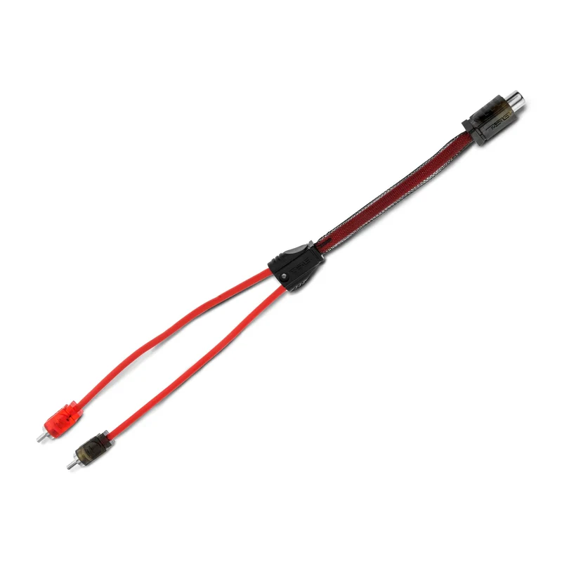 Level 2 RCA 100% Copper OFC Y Connector 1 FEMALE to 2 MALE