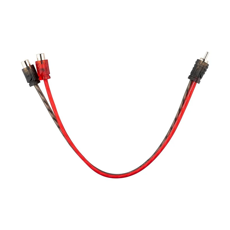 Level 1 RCA 100% Copper OFC Y Connector – 1 Male / 2 Female