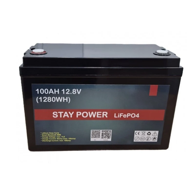 Batería de Litio Stay Power LiFePO4 100Ah Bluetooth Mejorada | 12V