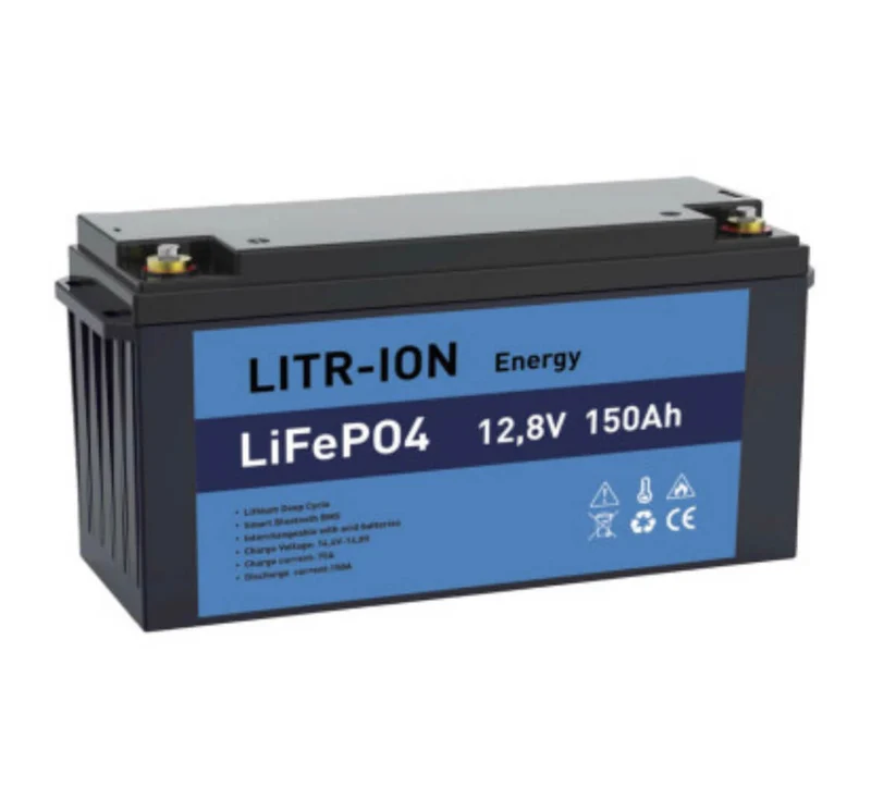 Batería litio LiFePO4 150Ah 12V con BMS y Bluetooth