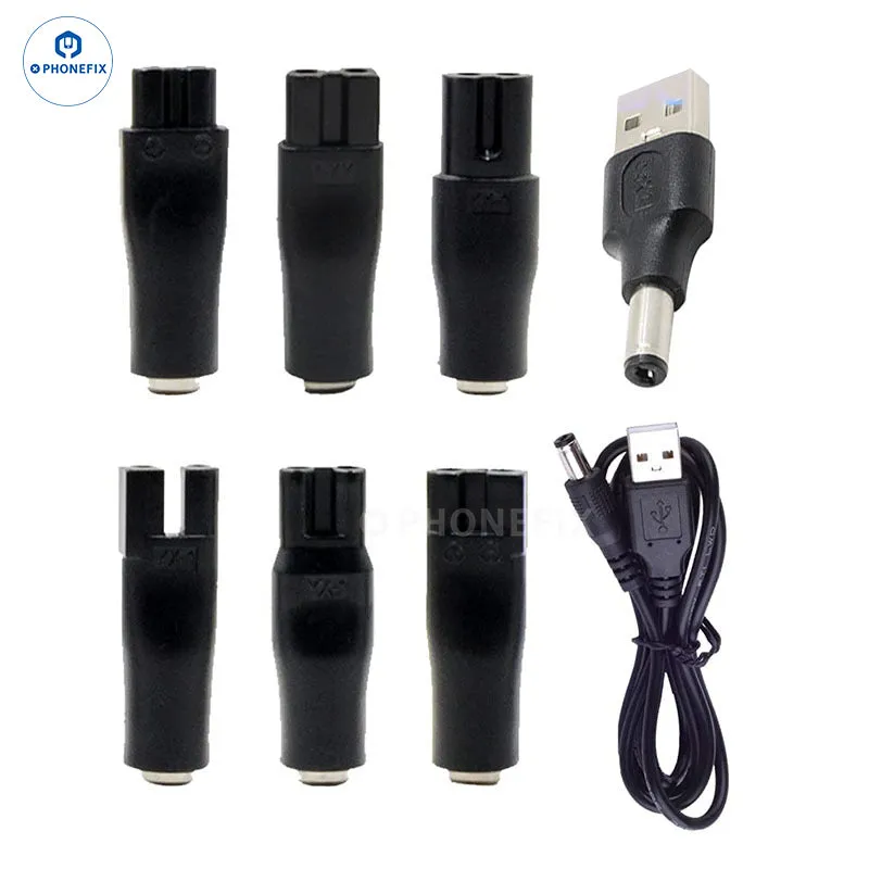 Cargador USB 8 en 1, convertidor y adaptador de corriente multifunción.