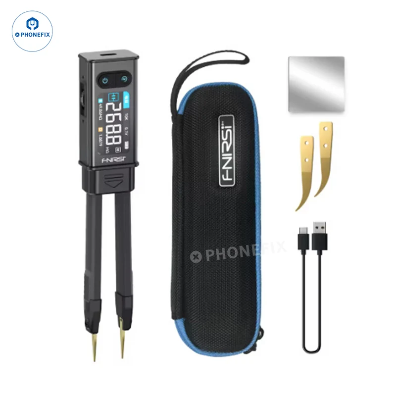 Pinzas ESR de puente FNIRSI LCR-ST2 para comprobación de componentes SMD BGA