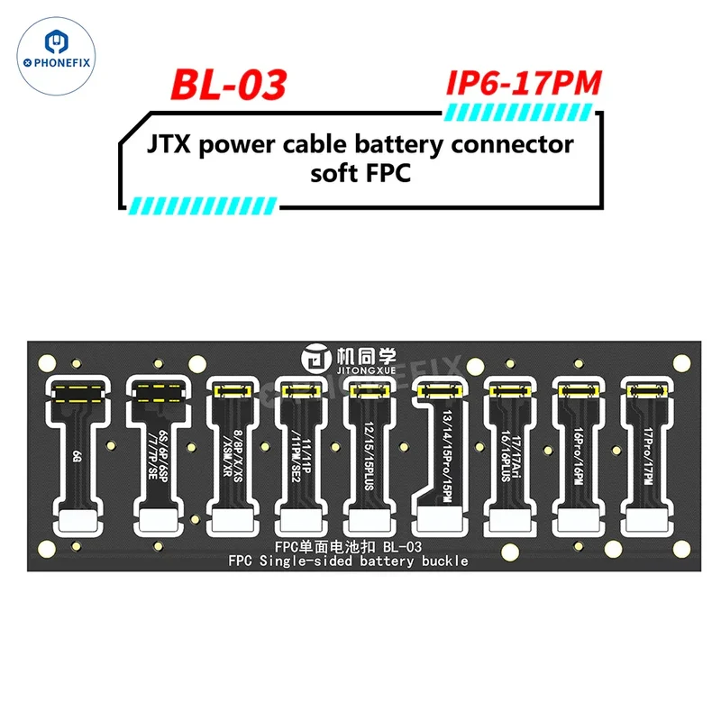 Conector de batería JTX BL-03 BL-04 para iPhone 6-17/Android