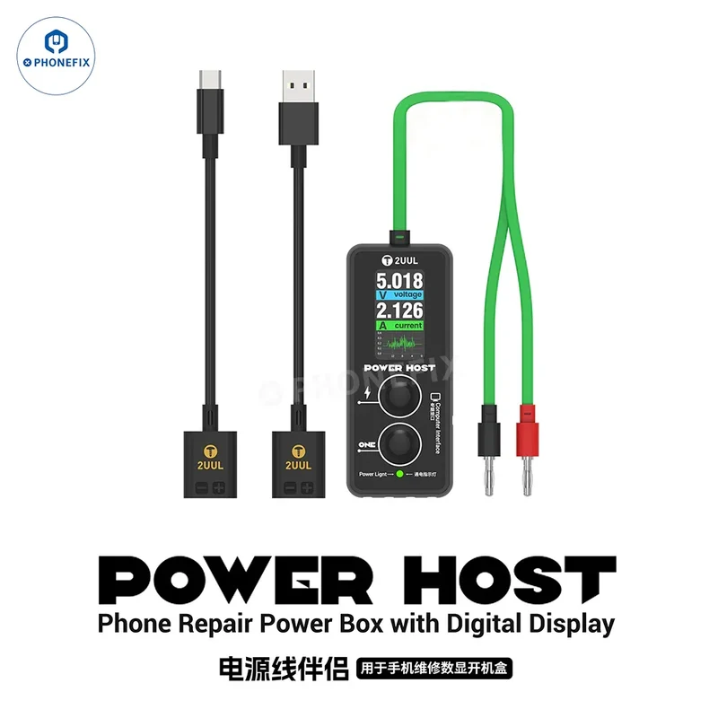 2UUL PW15 Power Host: Encendido con un solo clic para reparación de teléfonos móviles