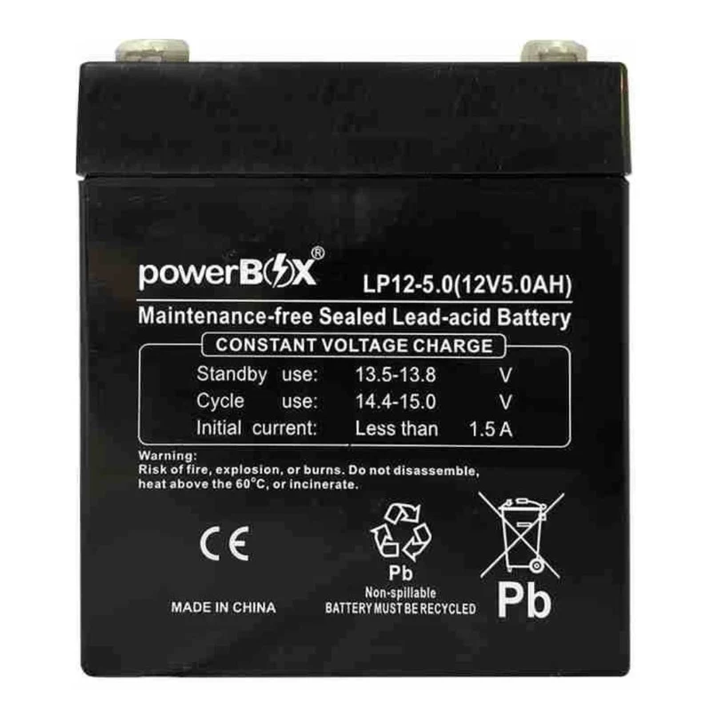 PowerBox Batería para UPS 5Ah 12V PowerBox, BATPB-LP12-5.0