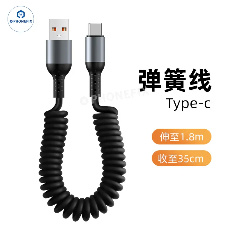Cable de carga ultrarrápida CarPlay para coche, cable de datos USB tipo C Lightning