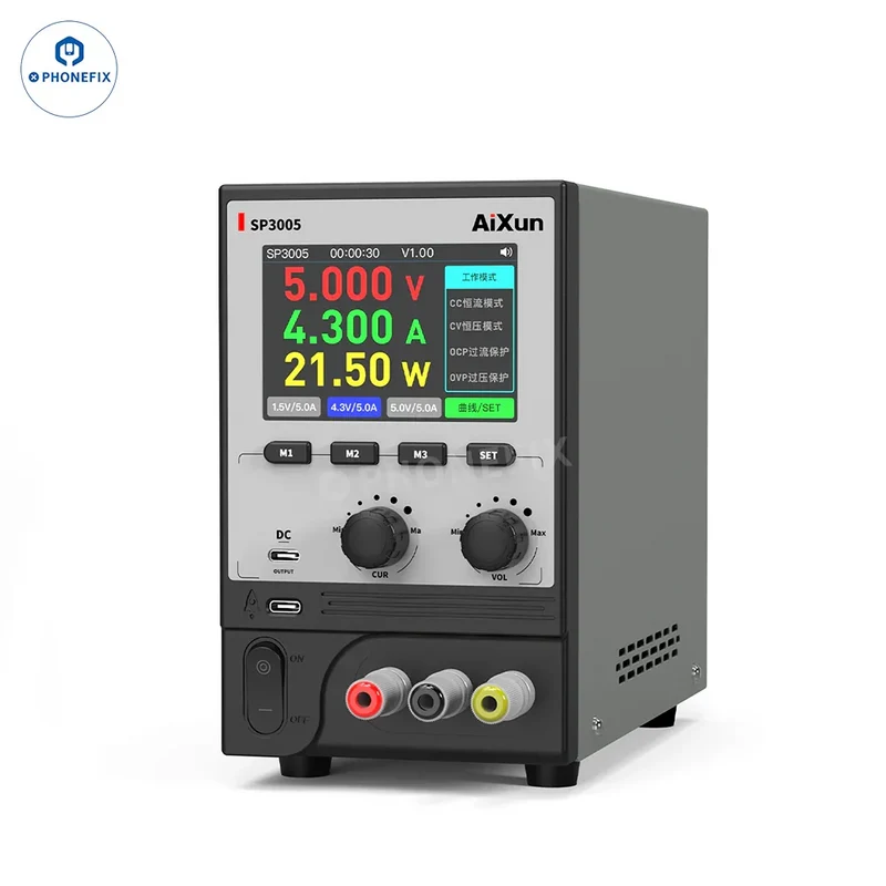 Fuente de alimentación CC programable CNC AIXUN SP3005 de 30 V y 5 A