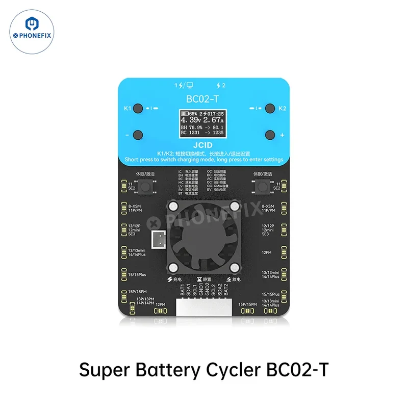 Calibrador y reparador de baterías para iPhone JCID BC02-T