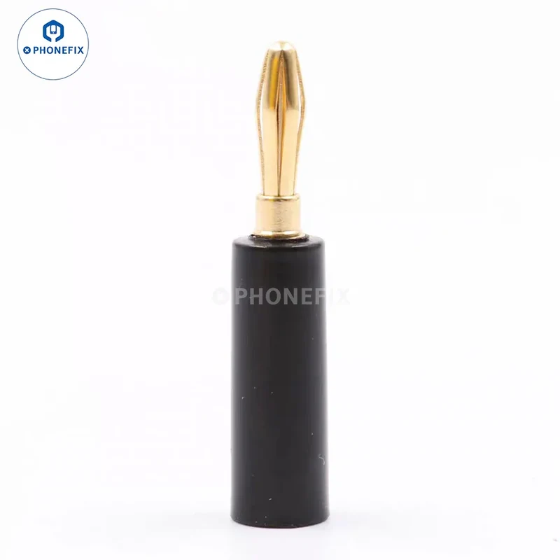 Conector banana de latón chapado en oro de 4 mm para fuente de alimentación de CC