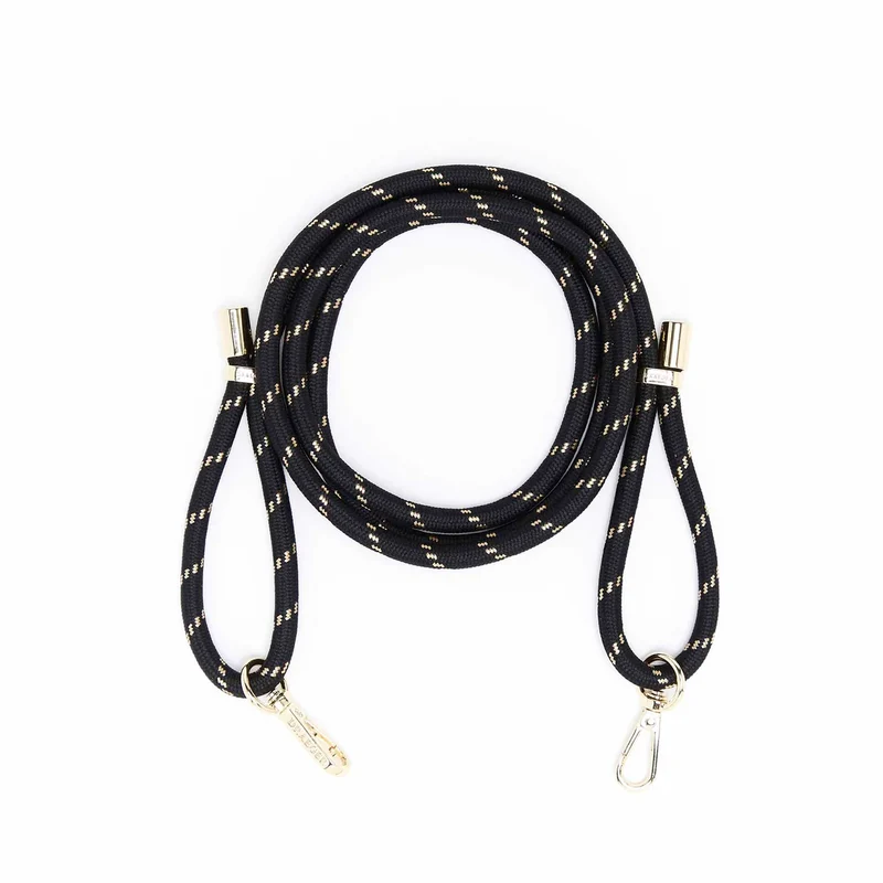 Cordón Para Teléfono LARGO NEGRO Y DORADO - DRAEGER